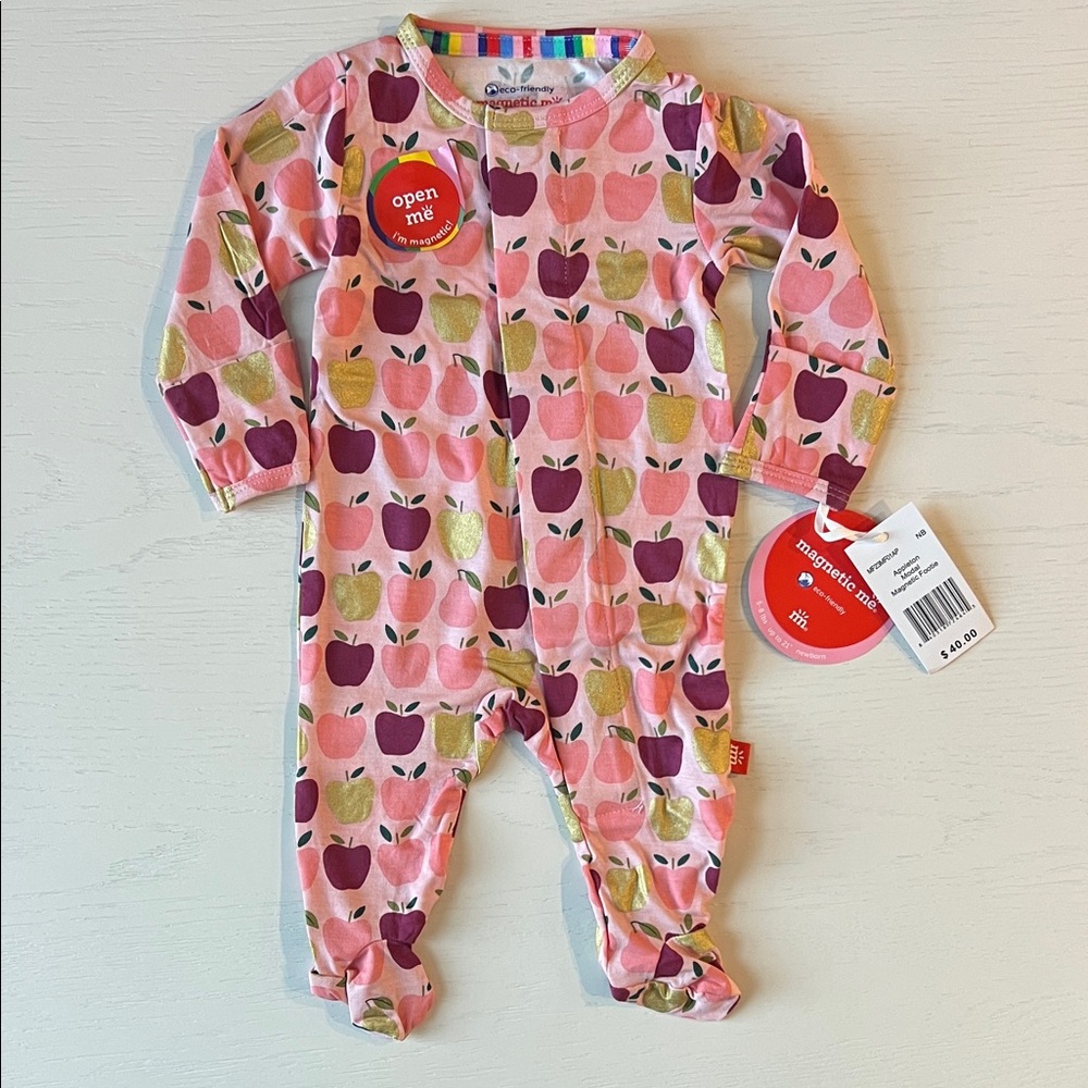 Magnetic Me Appleton Modal Metallic Footie Newborn